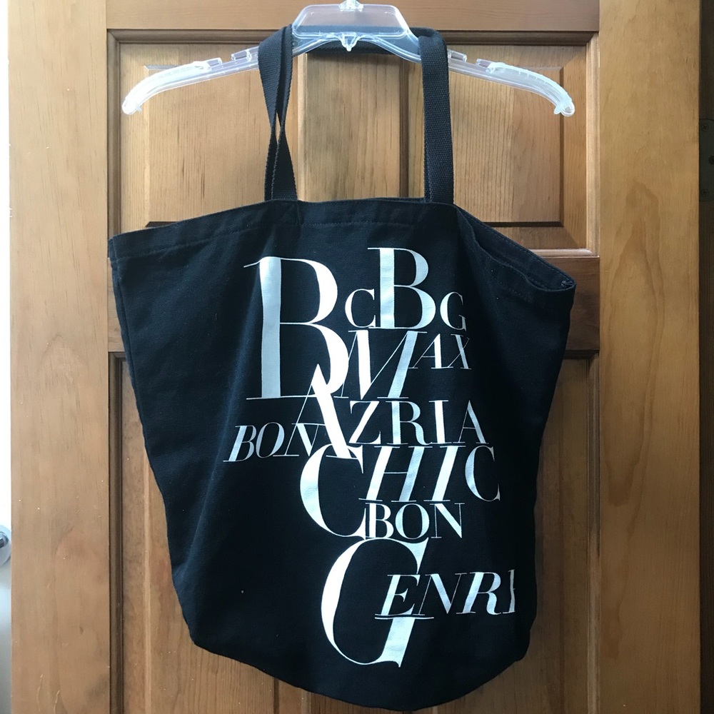 BCBG Black Canvas Tote